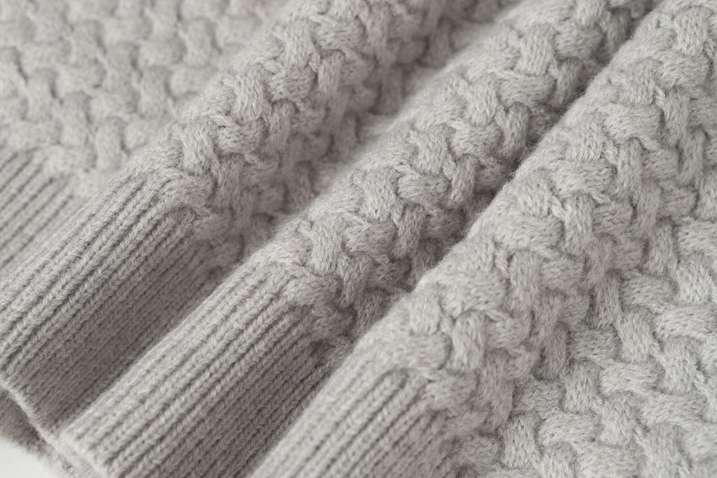 Gothic Cross Knit Cardigan - Black Grey Streetwear Jacket 904